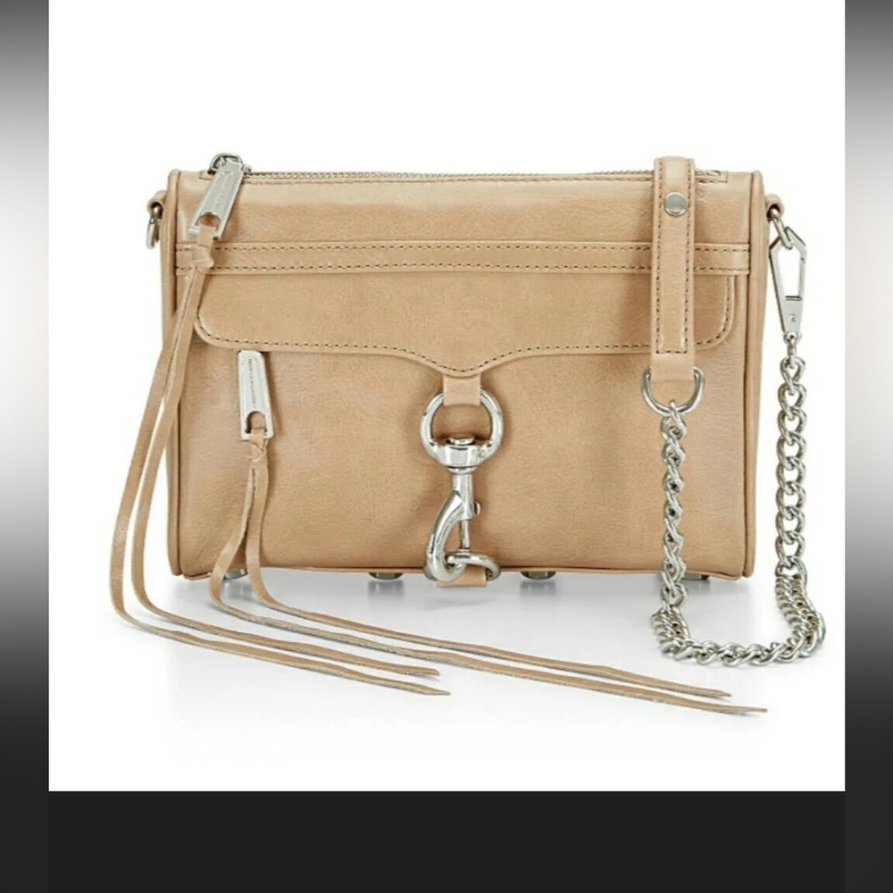 Rebecca Minkoff Tan Leather MAC Crossbody Bag